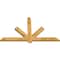 Ekena Millwork Kennewick Rough Sawn Timber Gable Bracket, Western Red Cedar, 60"W x 35"H x 2"D x 4"F, 14/12 Pitch GBW060X35X0204KEN00RWR - alternate 4